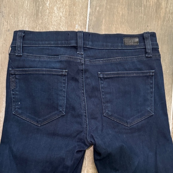 PAIGE Verdungo Ultra Skinny Dark Blue Jeans - Picture 4 of 10